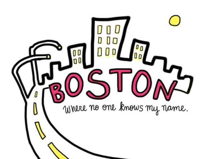 boston tekening